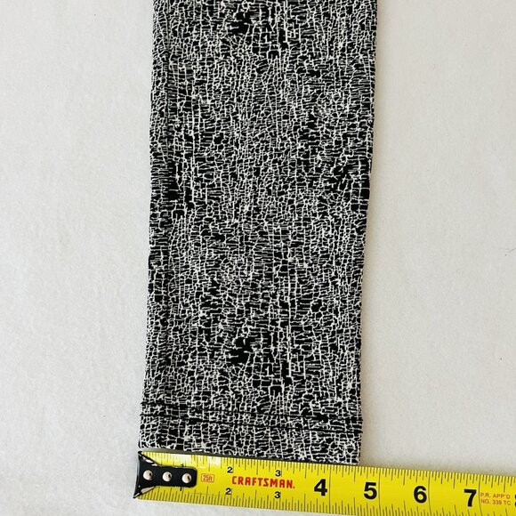 Calvin Klein Women's Pull-on Stretch Skinny Black White Leggings Pants Size 2 - Picture 11 of 12